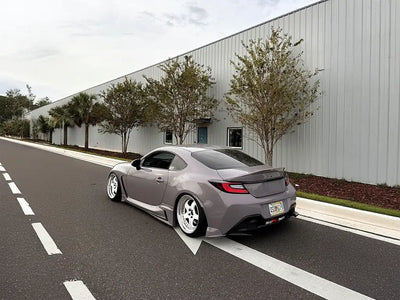 DIY Toyota GR86 wrapped in SuperGloss Staple Pigeon Grey restyling film