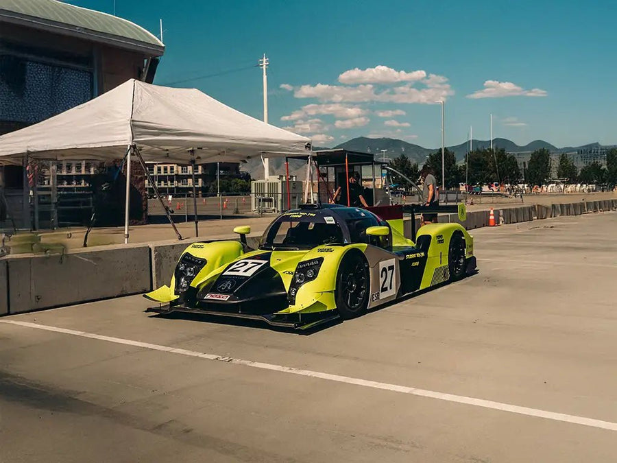 Ligier JS P320 wrapped in None Limited Special Edition Student Driver Racing Green car wrap film