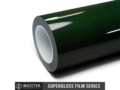 DIY Inozetek SuperGloss Vintage Racing Green car wrap film vinyl wrap roll
