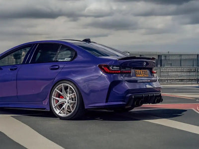 BMW M3 wrapped in Inozetek SuperGloss Violet automotive vinyl film