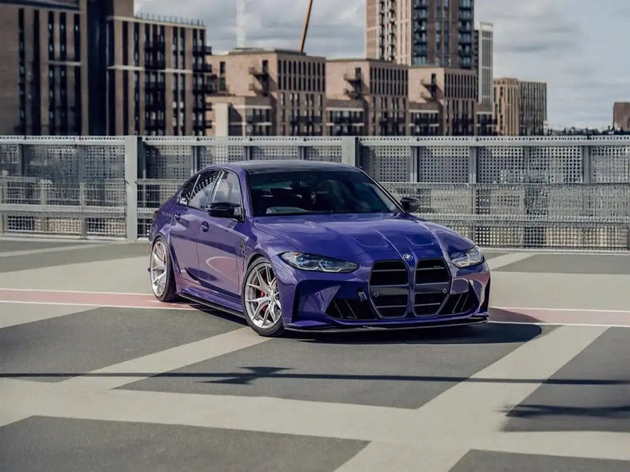 DIY BMW M3 wrapped in SuperGloss Violet restyling film