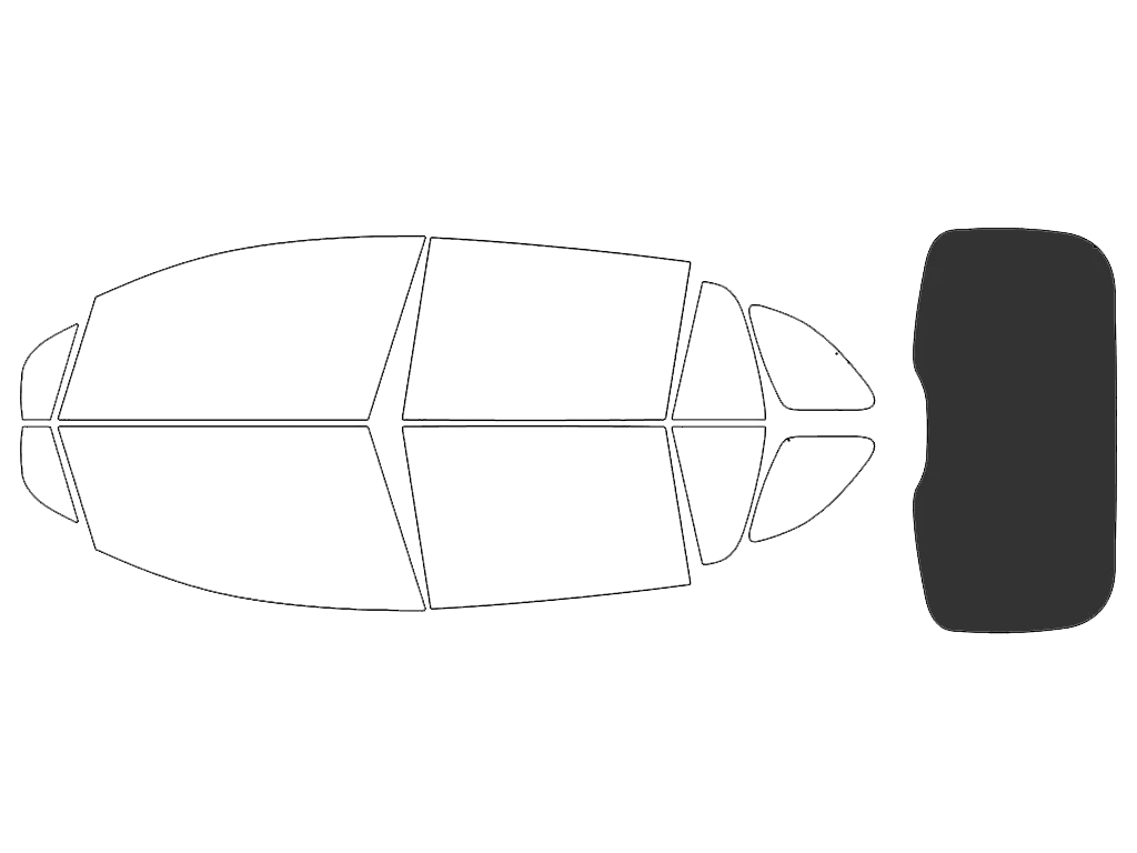Rvinyl™ Mercedes-Benz EQS 2023-2026 Carbon Ceramic Precut Window Tint (SUV)