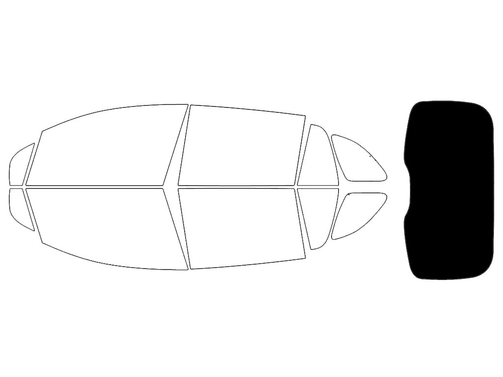 Rvinyl™ Mercedes-Benz EQS 2023-2026 Carbon Ceramic Precut Window Tint (SUV)