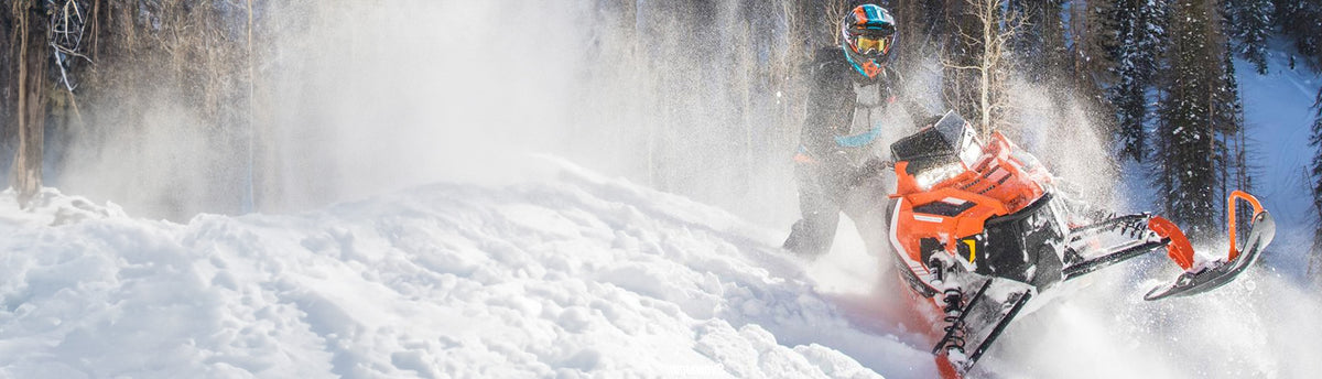 Orange Snowmobile Wraps