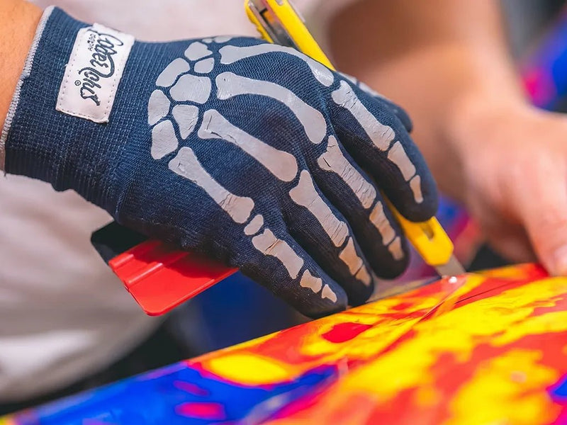 Paint is Dead™ ProSeries™ ProGlove HD Skeleton - Car Wrapping Gloves (1 Pair)
