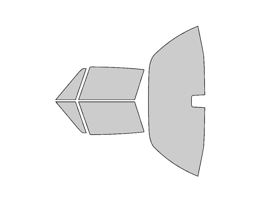 Avery Dennison Porsche 911 1990 Targa NR Pro Precut Window Tint Kit