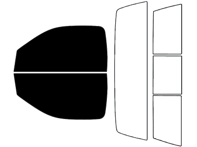 Rvinyl™ Ram 2500 2019-2025 Precut Window Tint (2 Door Regular Cab)