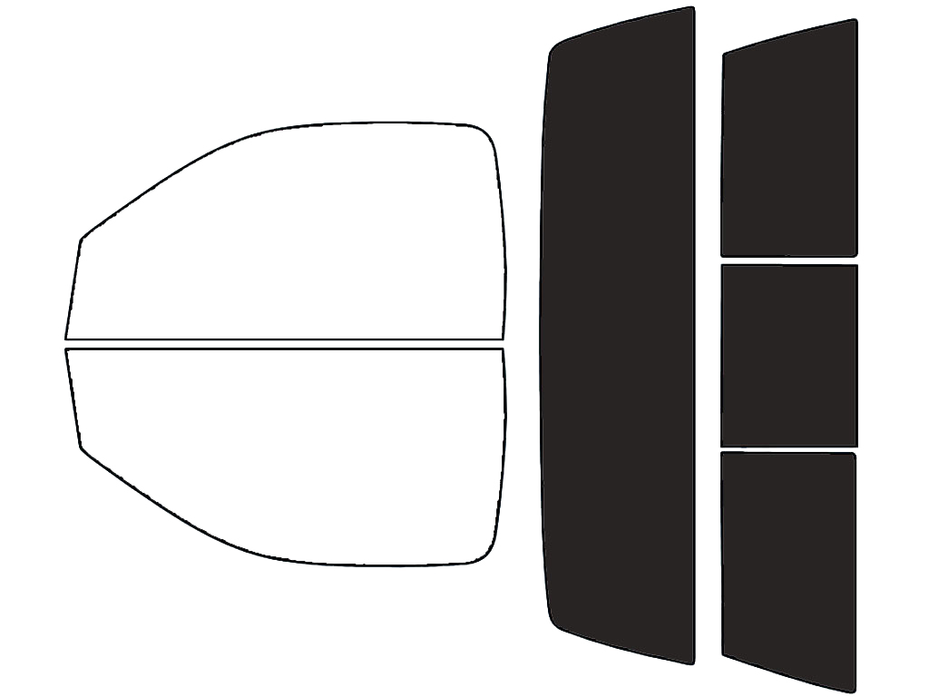 Rvinyl™ Ram 2500 2019-2025 Precut Window Tint (2 Door Regular Cab)