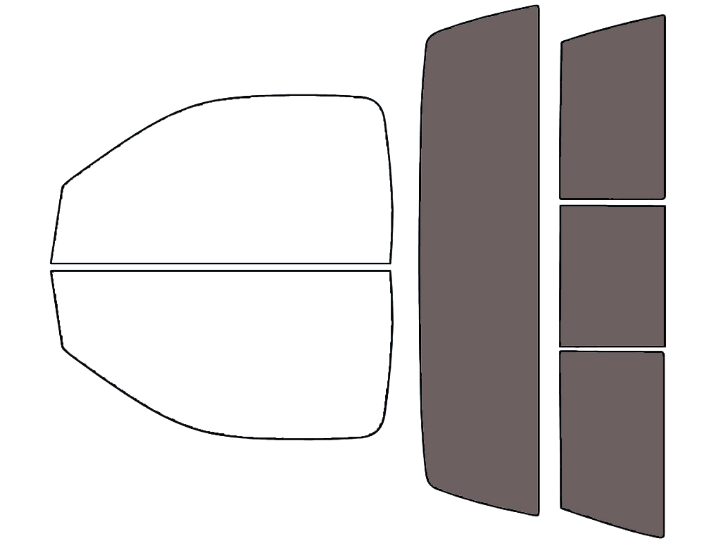 Rvinyl™ Ram 1500 2014-2018 Precut Window Tint (2 Door Regular Cab)