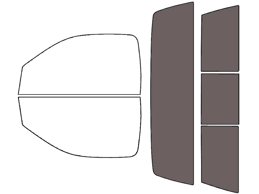 Rvinyl™ Ram 2500 2019-2025 Precut Window Tint (2 Door Regular Cab)