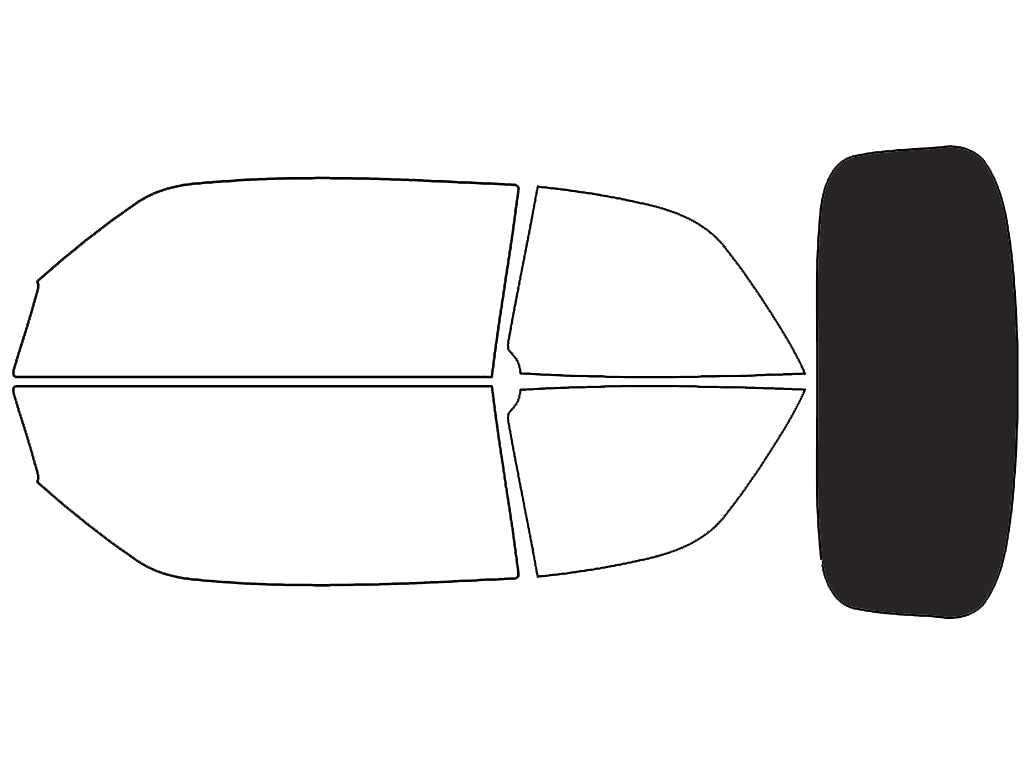 Avery Dennison™ Saab 9-3 1999-2003 HP Pro Precut Window Tint (Convertible)