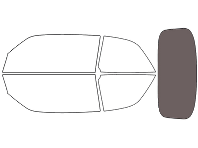 Avery Dennison™ Saab 9-3 1999-2003 HP Pro Precut Window Tint (Convertible)