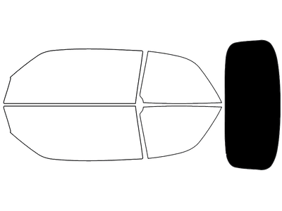 Avery Dennison™ Saab 9-3 1999-2003 HP Pro Precut Window Tint (Convertible)