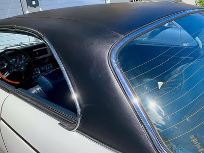DIY Jaguar XJ6 wrapped in None HX30000 Black Fine Grain Leather wrap film HX30PG889B