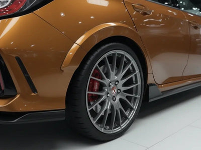 Honda Civic Type R wrapped in Gloss HX20000 Havana Brown restyling film HX20731B