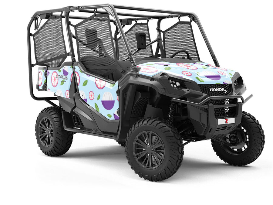 A Button Fruit Utility Vehicle Vinyl Wrap