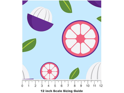 A Button Fruit Vinyl Film Pattern Size 12 inch Scale~Rwraps A Button Fruit Sizing Chart~2