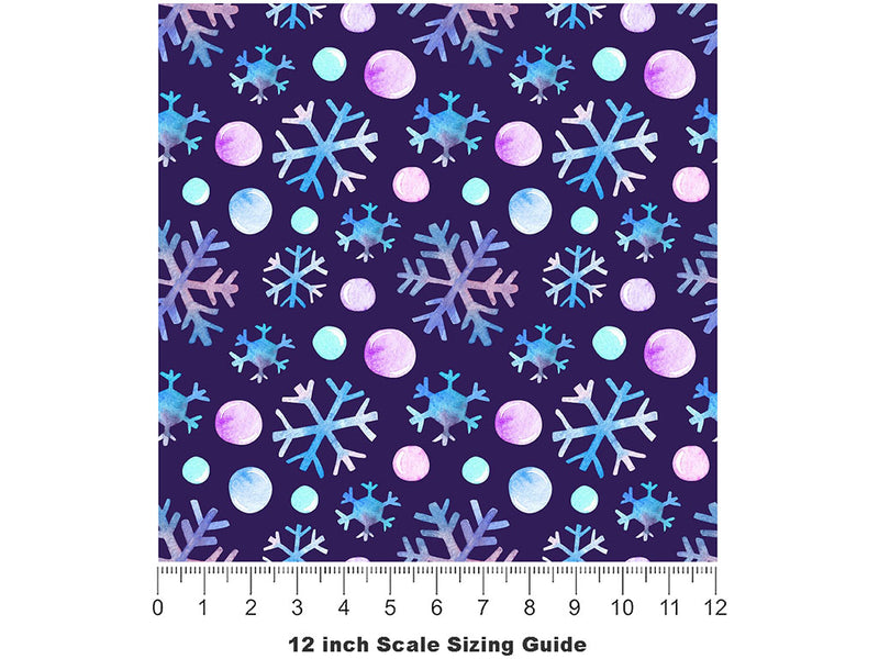 A Chance Snow Vinyl Film Pattern Size 12 inch Scale~Rwraps A Chance Snow Sizing Chart~2