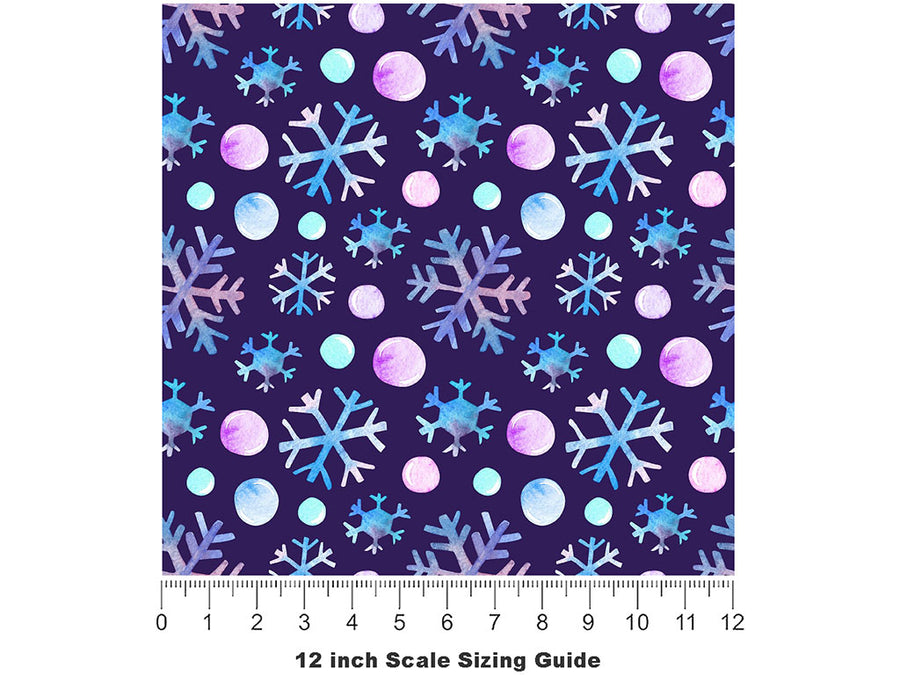 A Chance Snow Vinyl Film Pattern Size 12 inch Scale~Rwraps A Chance Snow Sizing Chart~2