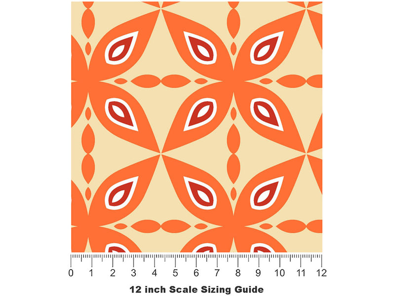 A Tramp Retro Vinyl Film Pattern Size 12 inch Scale~Rwraps A Tramp Retro Sizing Chart~2