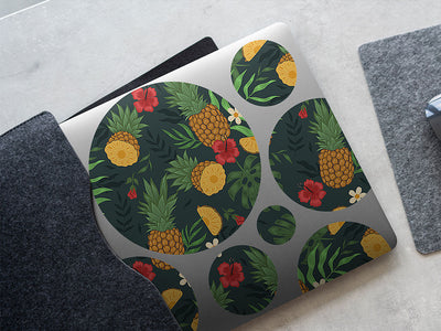 abacaxi slices fruit DIY Laptop Stickers