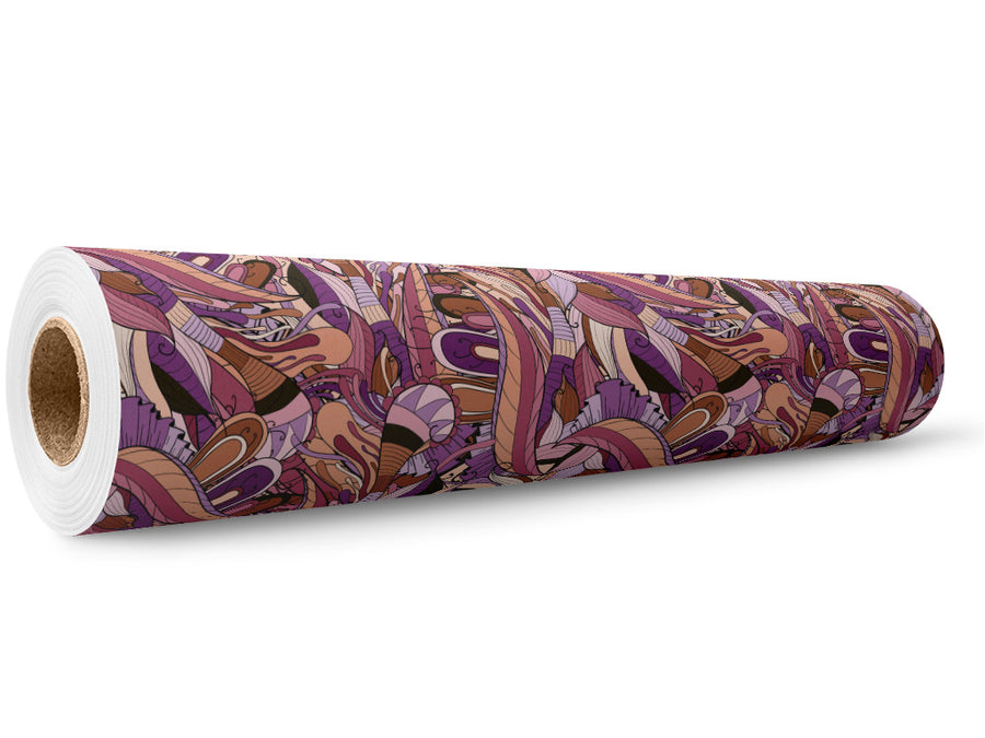 Abandoned Love Floral Wrap Film Wholesale Roll~Rwraps Series 914 Digitally Printed Vinyl Roll~5