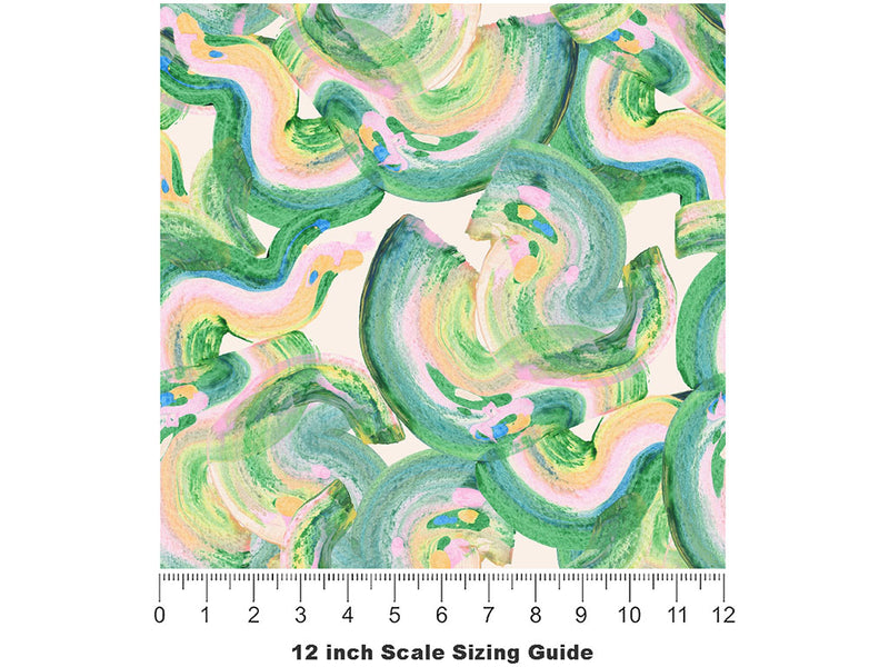 Absinthe  Abstract Vinyl Film Pattern Size 12 inch Scale~Rwraps Absinthe  Abstract Sizing Chart~2