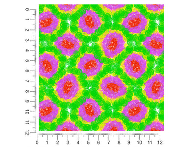 abstract floral tie dye 1ft x 1ft Craft Sheets