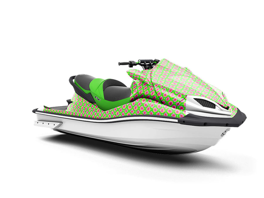 Abstract Floral Tie Dye Jet Ski Vinyl Customized Wrap