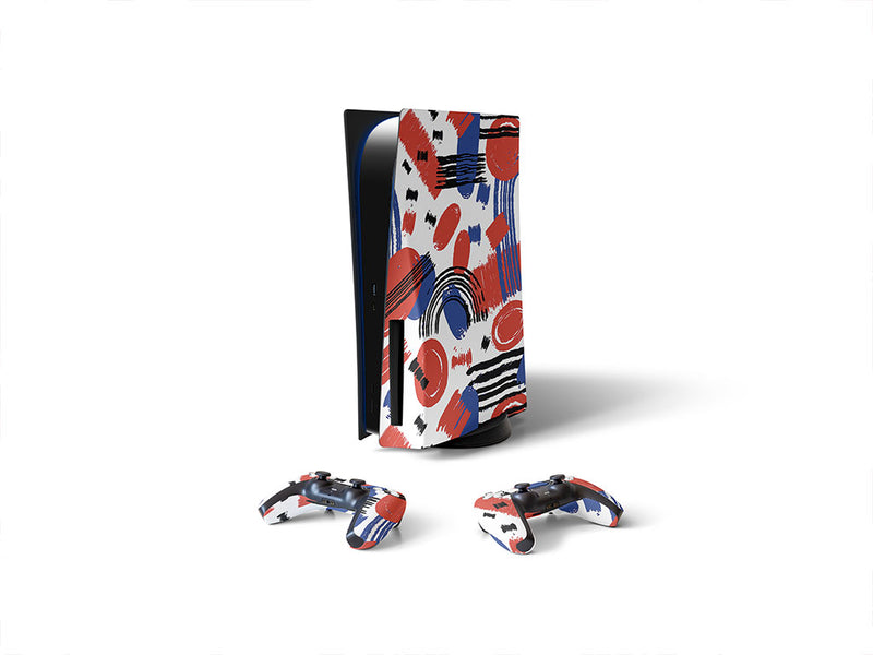 abstract patriot  Sony PS5 DIY Skin