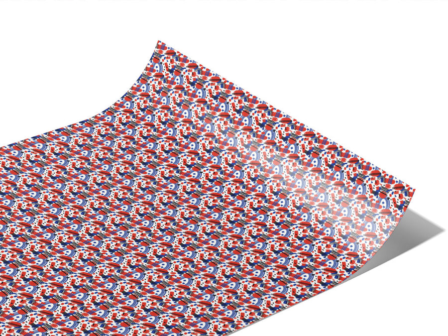 Abstract Patriot Americana Vinyl Wraps~Rwraps Series 914 Digitally Printed Vinyl Wrap~1