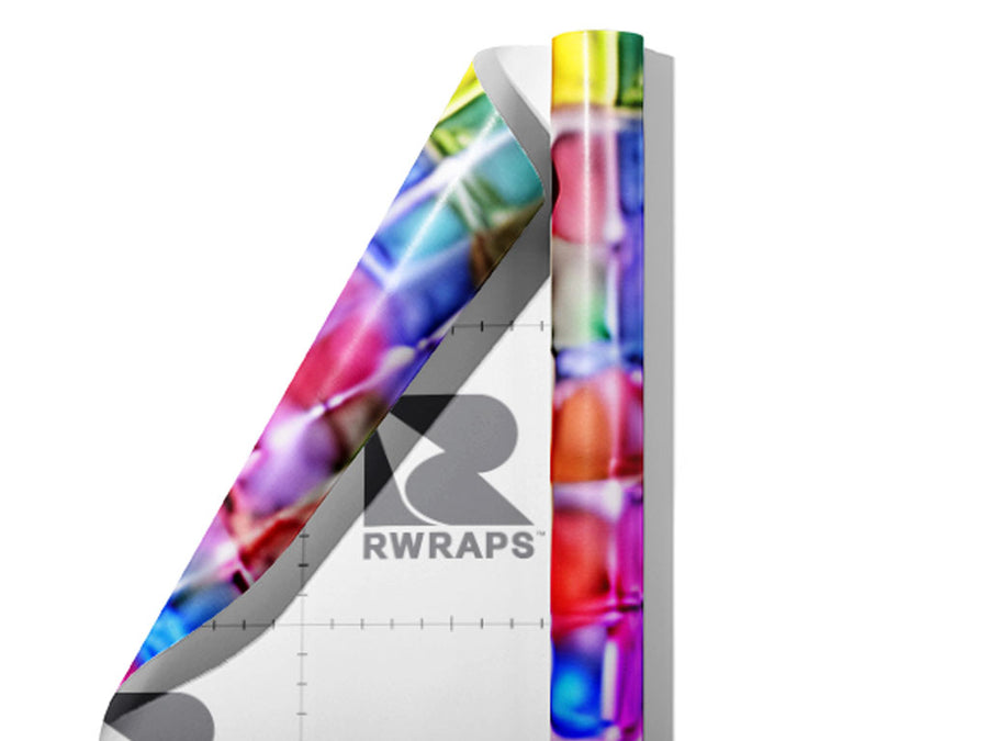Abstract  Brick Wrap Film Sheets~Rwraps Series 914 Abstract  Brick Scrolled Sheet~4