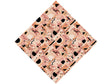 Abstract Salmon Mosaic Vinyl Wrap Pattern