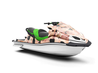 Abstract Salmon Mosaic Jet Ski Vinyl Customized Wrap