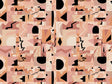Abstract Salmon Mosaic Vinyl Wrap Pattern~Rwraps Series 914 Digitally Printed Vinyl Wrap~0