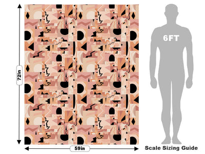 Abstract Salmon Mosaic Vehicle Wrap Scale~Rwraps Series 914 Abstract Salmon Mosaic Measurements~1