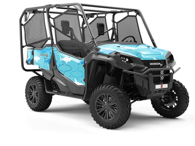 Abstract Sharks Marine Life Utility Vehicle Vinyl Wrap