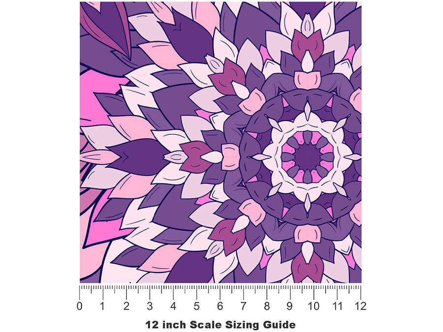 Acca Laurentia Floral Vinyl Film Pattern Size 12 inch Scale~Rwraps Acca Laurentia Floral Sizing Chart~2