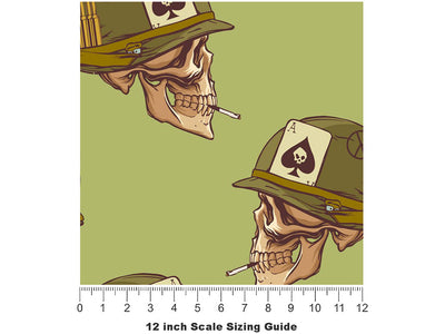 Aces High Americana Vinyl Film Pattern Size 12 inch Scale~Rwraps Aces High Americana Sizing Chart~3
