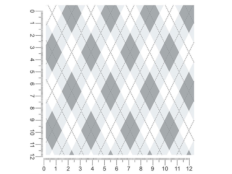 achromatic argyle 1ft x 1ft Craft Sheets
