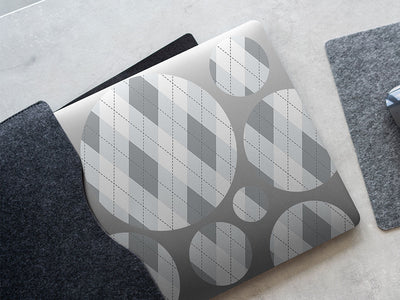 achromatic argyle DIY Laptop Stickers