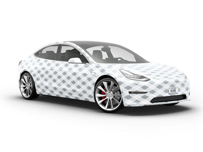 Achromatic  Argyle Vehicle Vinyl Wrap