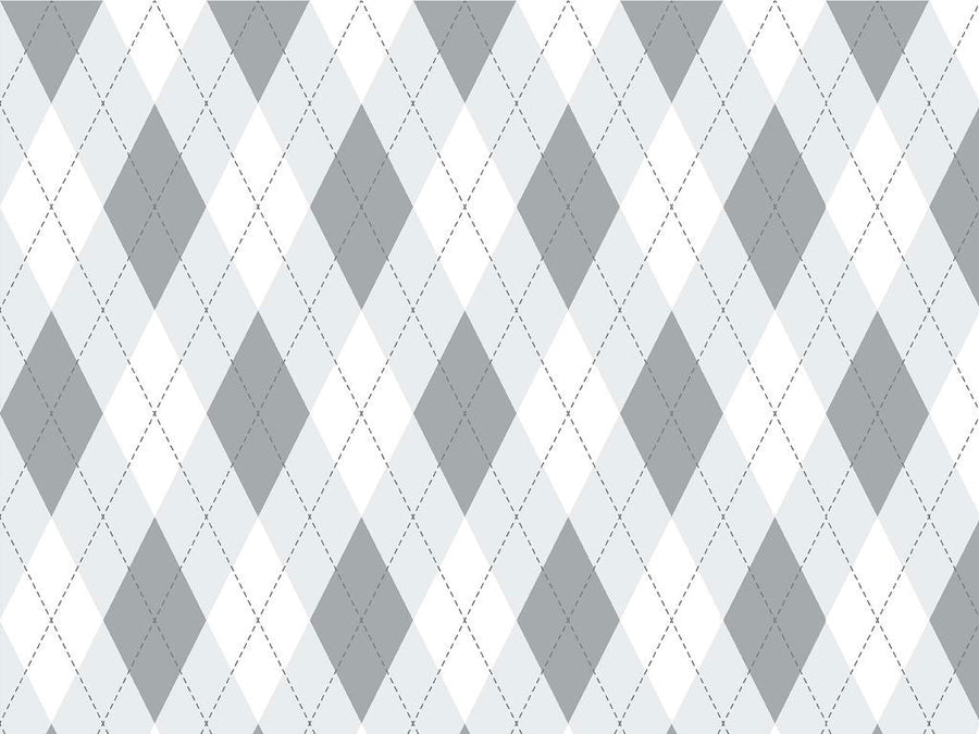 Achromatic  Argyle Vinyl Wrap Pattern~Rwraps Series 914 Digitally Printed Vinyl Wrap~0
