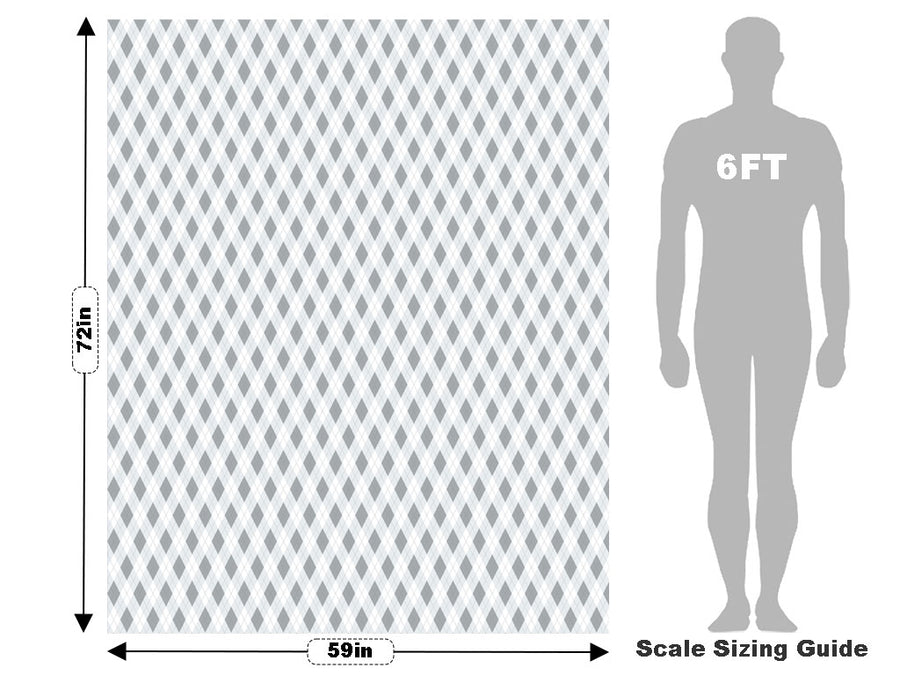 Achromatic  Argyle Vehicle Wrap Scale~Rwraps Series 914 Achromatic  Argyle Measurements~1