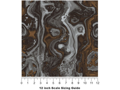 Acid Pour Epoxy-Resin Vinyl Film Pattern Size 12 inch Scale~Rwraps Acid Pour Epoxy-Resin Sizing Chart~3