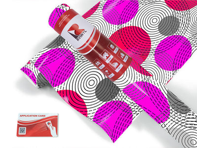 across time abstract geometric Craft Vinyl Roll