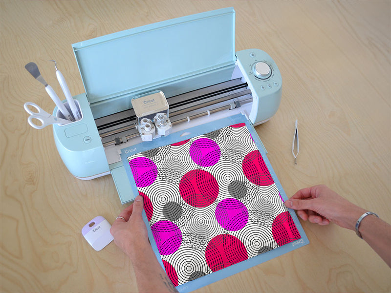 across time abstract geometric Cricut Compatible Vinyl