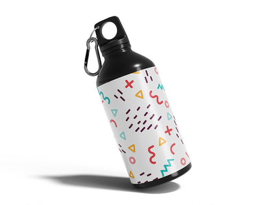 acting rehearsal abstract geometric Water Bottle DIY Stickers