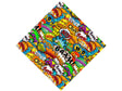 Action Comic Sticker Bomb Vinyl Wrap Pattern