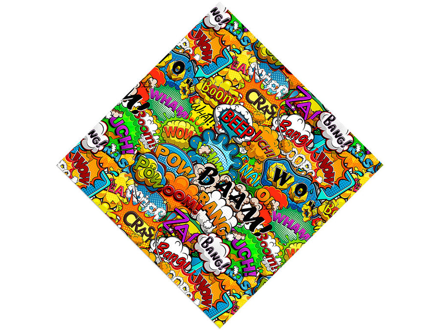 Action Comic Sticker Bomb Vinyl Wrap Pattern